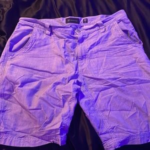 Inc mens bluish textured shorts